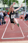 Girls under-15s long jump, North Eastern Track and Fields Champs., Middlesbrough. Photo: David T. Hewitson/Sports for All Pics